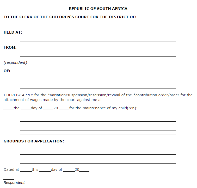 R250 Form 14(1)