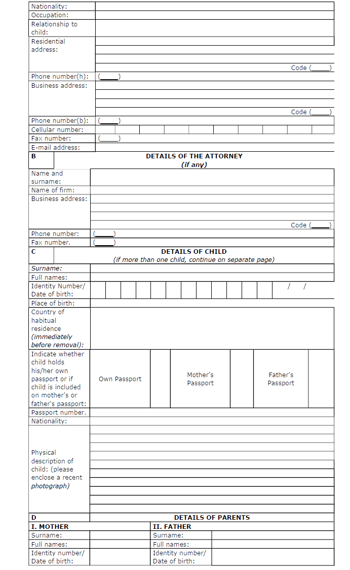 R250 Form 11(2)