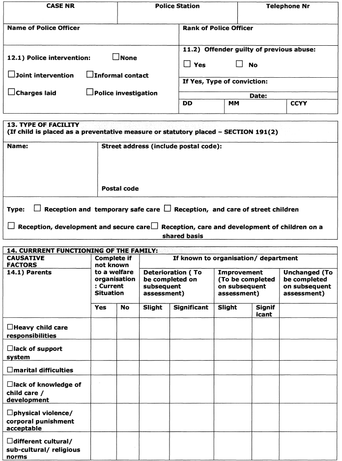 R261 Form 23 vi