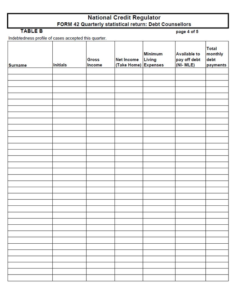 NCR Form 42 (Page 4)